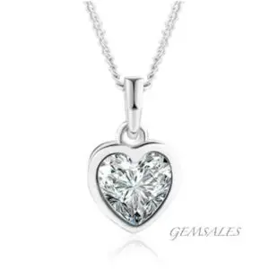 Tiny Heart Diamond Pendant