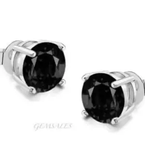2.0ct Black CZ Stud Earrings