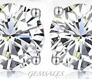 2.0ct Brilliant Cut Sim Diamond Stud Earrings  18KGP