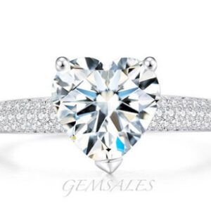 Micro Heart Diamond Ring