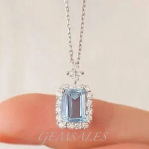 Aquamarine Emerald Necklace