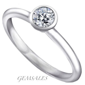 Bezel Setting Diamond Ring