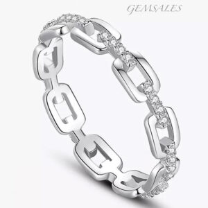 Silver Chain Link Setting