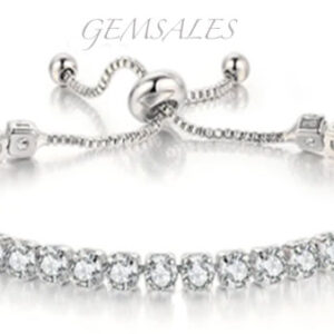Adjustable Diamond Tennis Bracelet