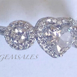 Radiant Heart Halo Diamond Ring