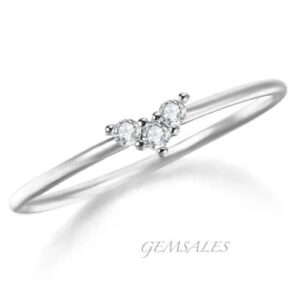 Tri Stone Diamond Ring