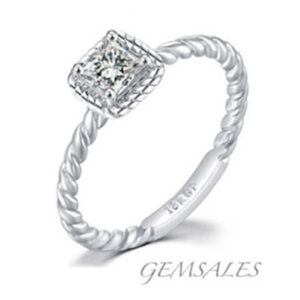 Moissanite Rope Diamond Ring
